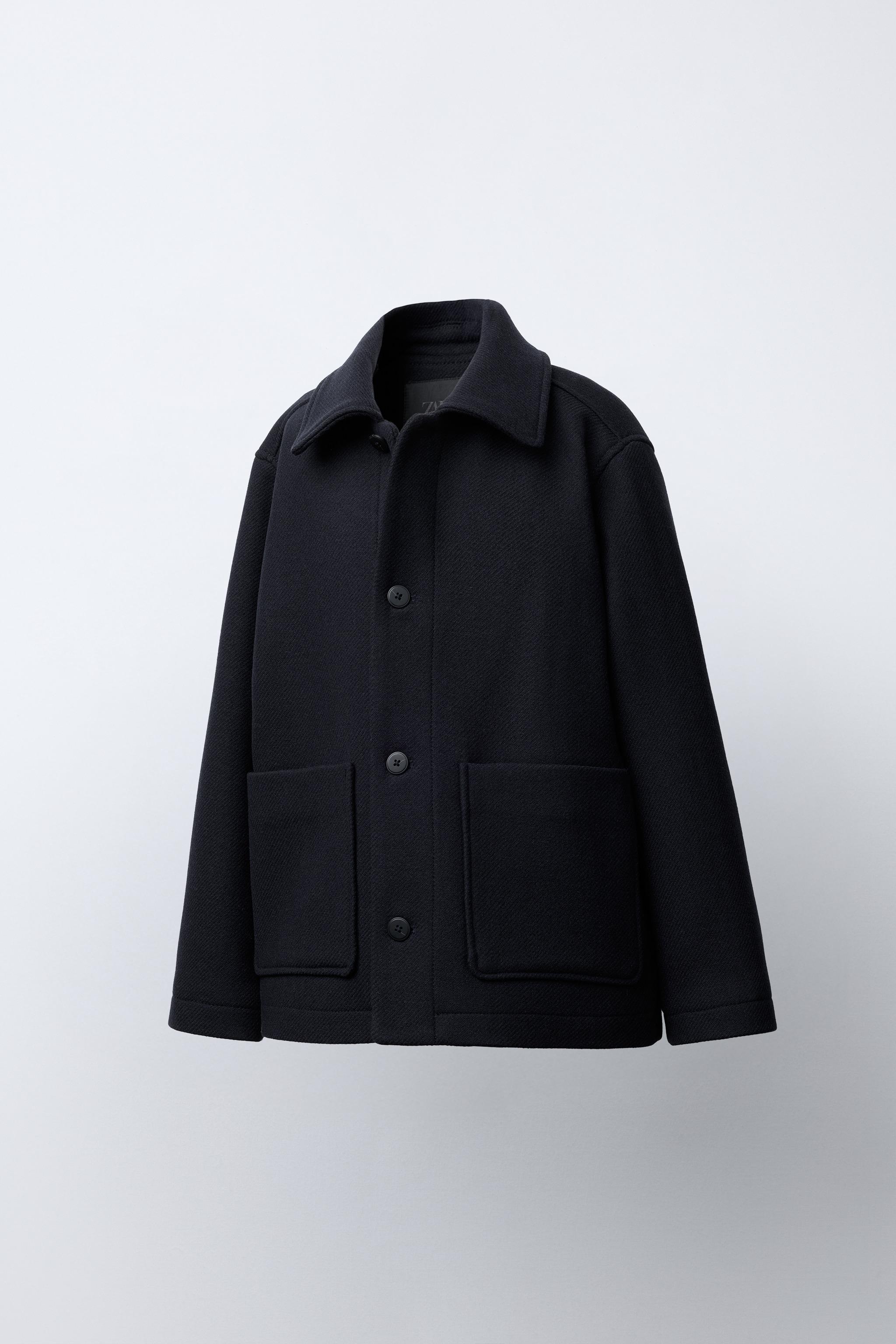 CROPPED WOOL CLOTH JACKET